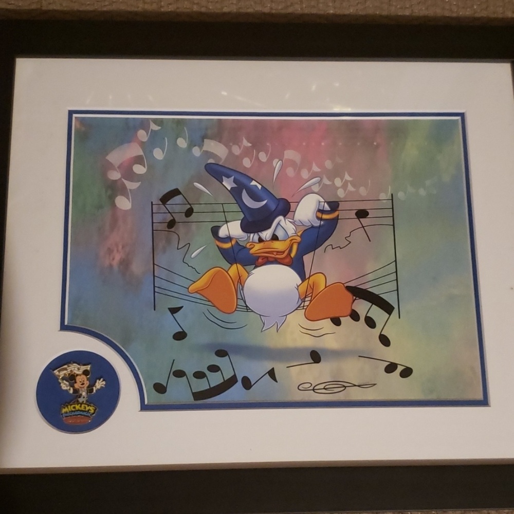 Mickeys Philharmagic collectible pin and artist pr
